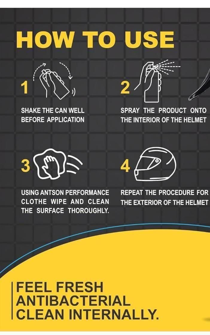MotoSan™ Helmet Spray Twin Pack | Pack of 2 | Buy 1 Get 1 FREE