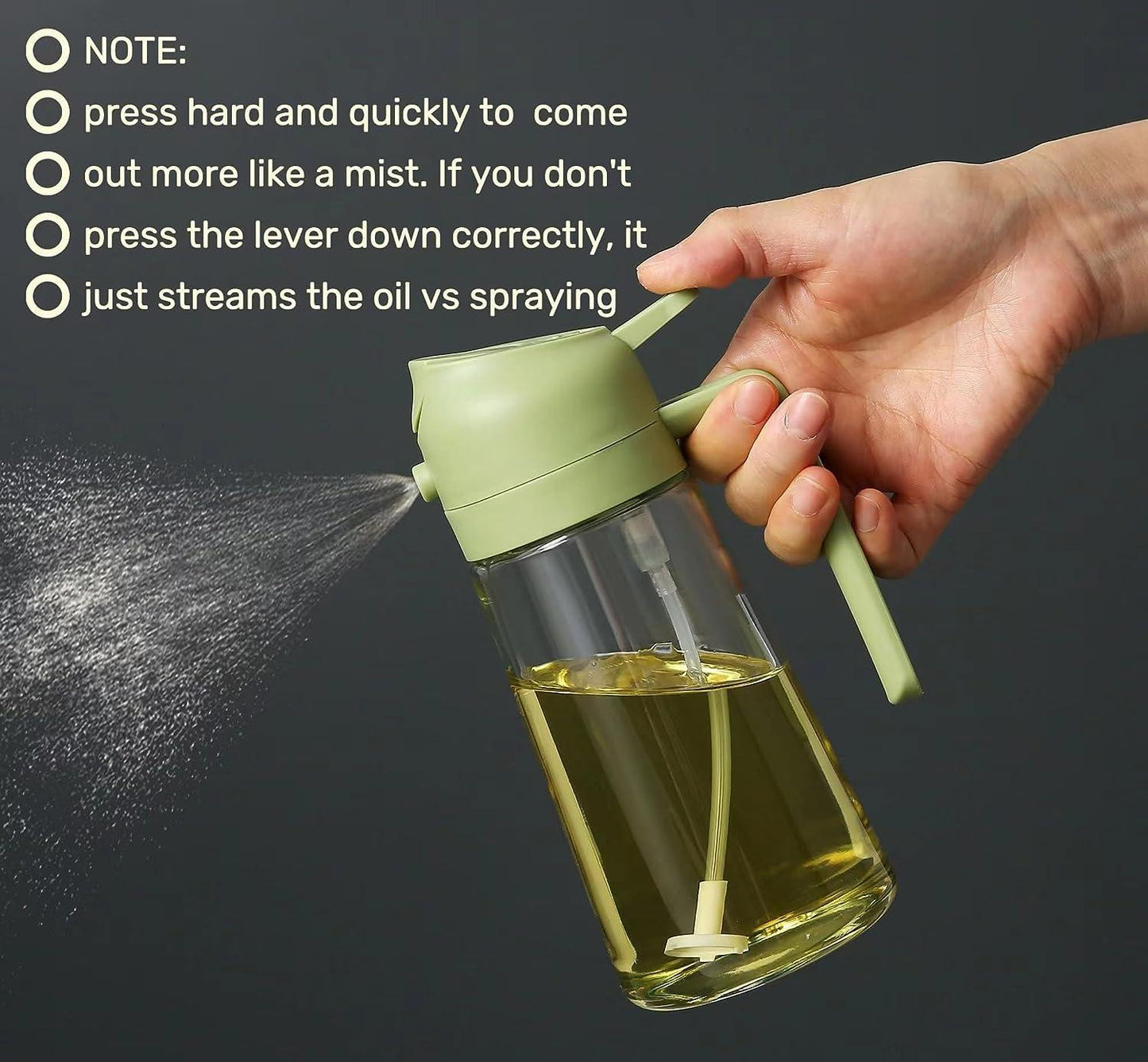SprayChef™ - Premium GLASS Sprayer Oil Dispenser