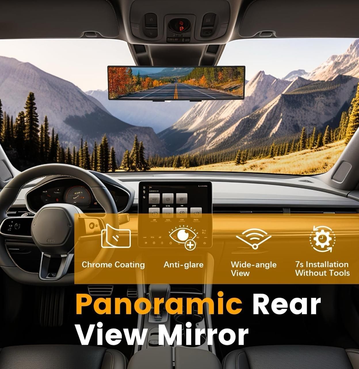 SafeSight™ Panoramic Rearview Mirror - BIG SIZE