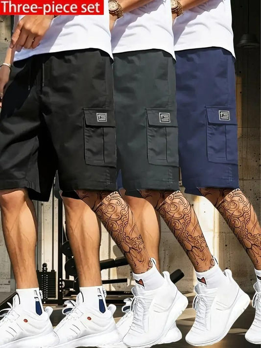 Men's Cotton Casual Cargo Shorts | Pack of 3 | Buy 1 Get 2 FREE