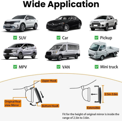 SafeSight™ Panoramic Rearview Mirror - BIG SIZE