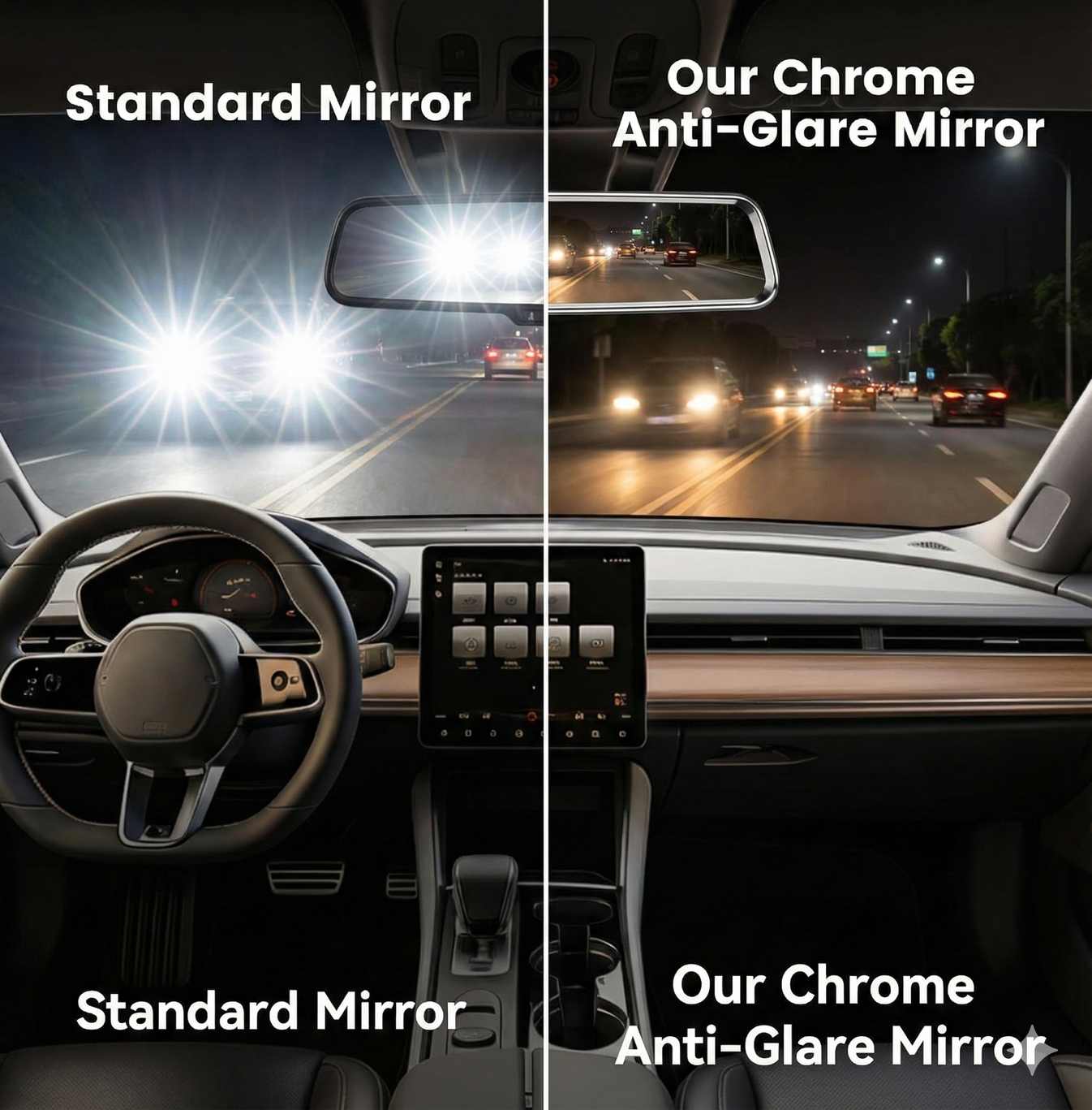 SafeSight™ Panoramic Rearview Mirror - BIG SIZE
