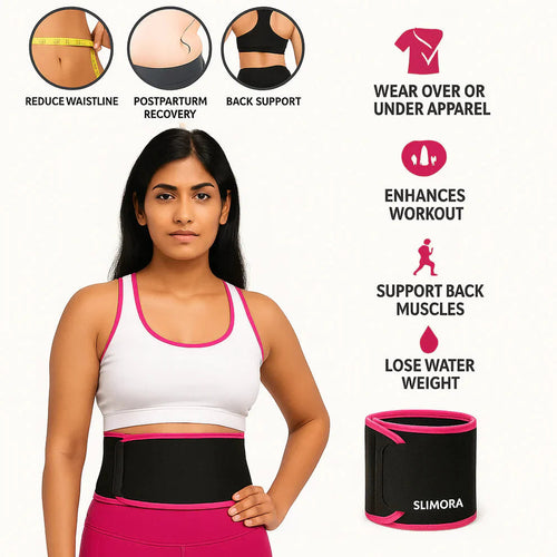 Sweat-Boost Waist Trimmer Belt – Adjustable, High-Compression Sauna Sweat Shaper