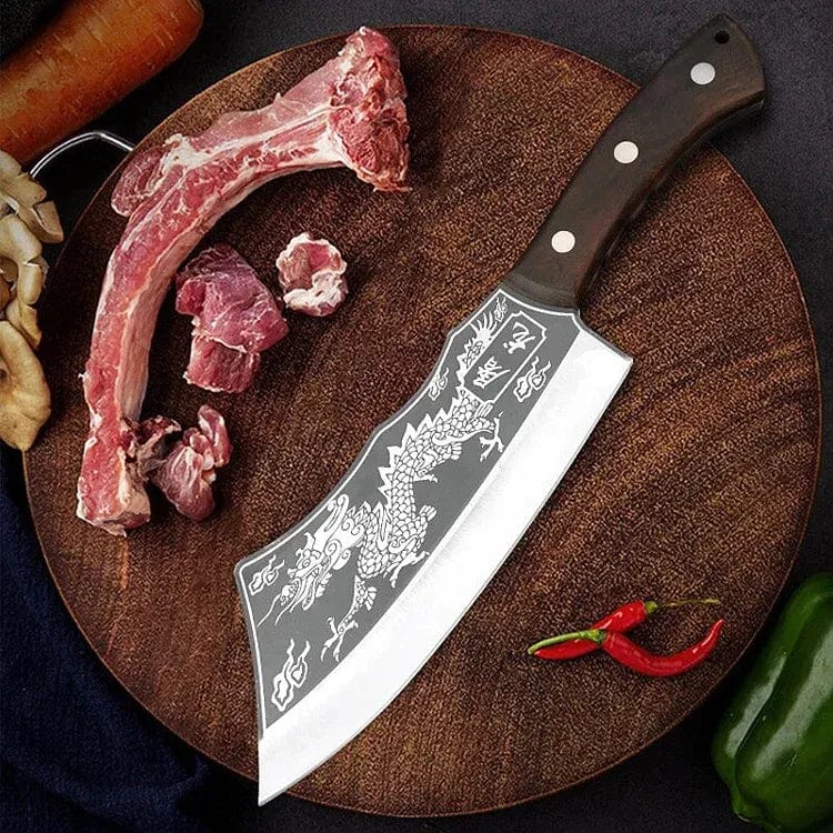 Dragon Black-Steel Katana Cleaver