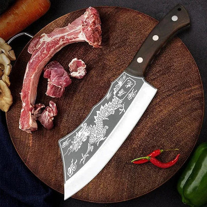 Dragon Black-Steel Katana Cleaver